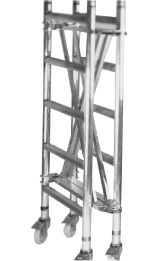 Folding frame scaffold