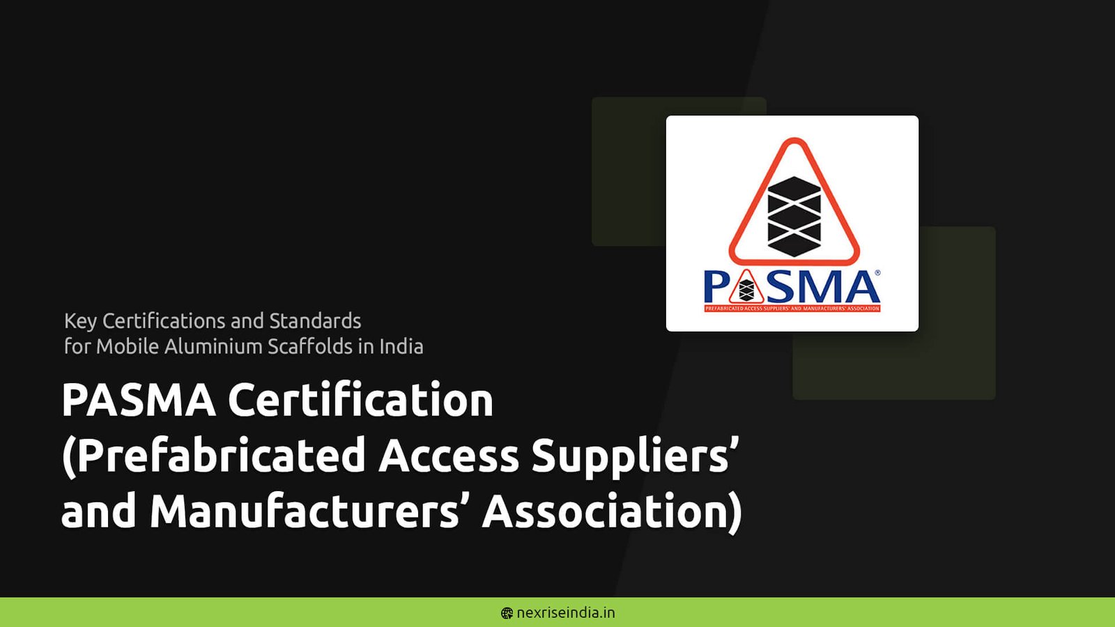 Scaffold Certifications in India: Key Standards for Safety