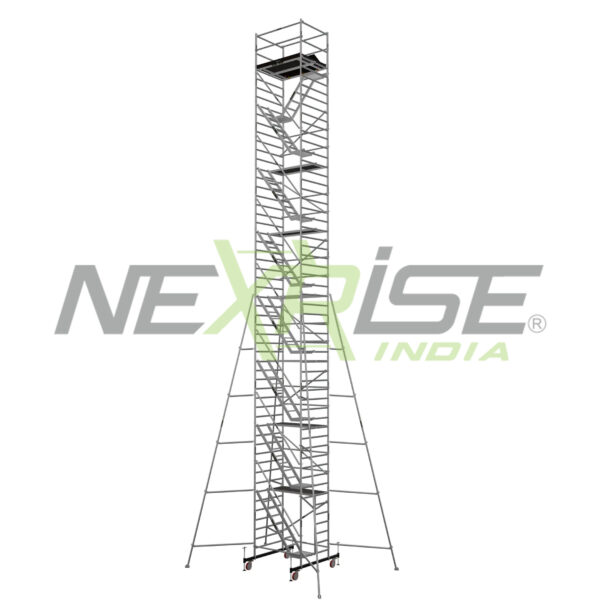 Aluminium Stairway Scaffold Tower- 16.2M Aluminium Scaffolding (The price includes the chassis beam).